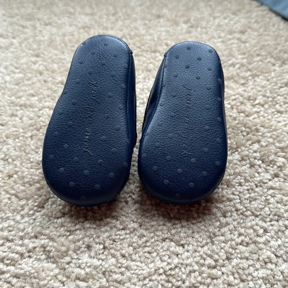 Janie and Jack 6-12 month blue loafers
